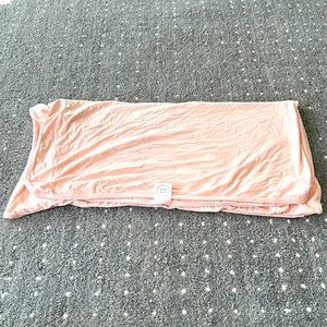 Lou Lou and company pink swaddle blanket. Pink.